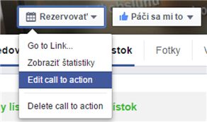 Kliknite na tlačidlo v&yacute;zvy a vyberte funckiu &uacute;pravy
