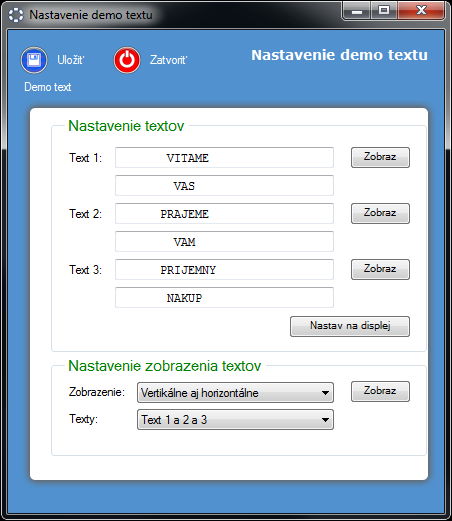 POS Manaž&eacute;r - nastavenie displeju VFD-650