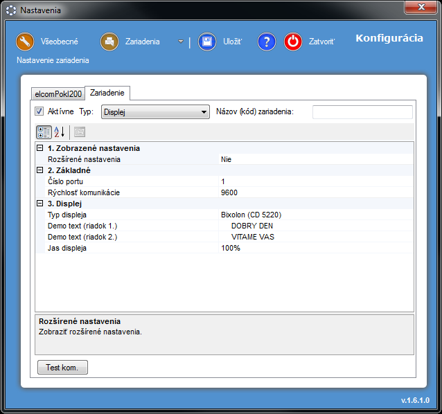 POS Manaž&eacute;r - nastavenie displeja
