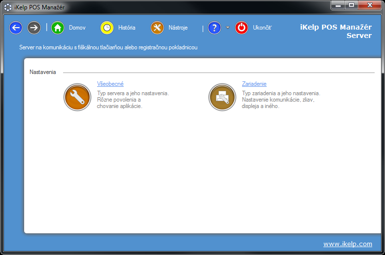 POS Manaž&eacute;r Server - n&aacute;stroje