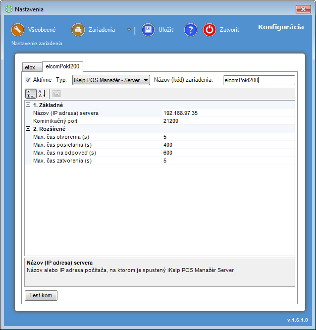 POS Manaž&eacute;r - zariadenie iKelp POS Manaž&eacute;r Server