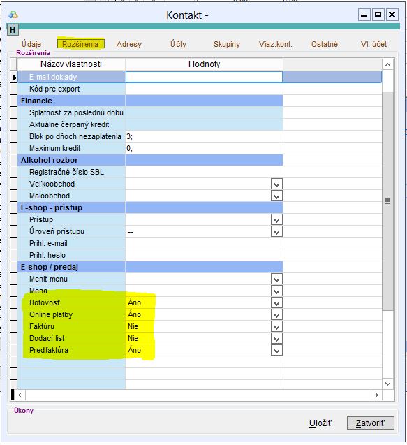 Pr&aacute;vo vytv&aacute;rania dan&yacute;ch typov dokladov v aplik&aacute;cii