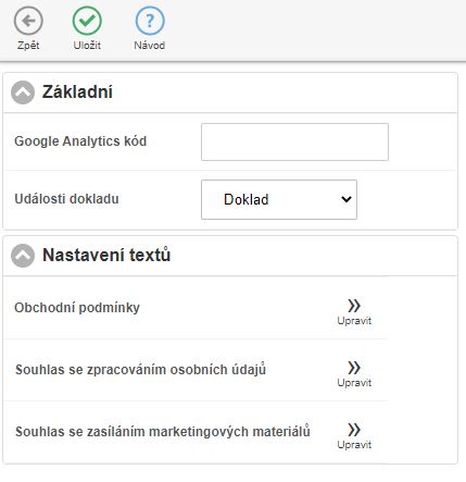 Roz&scaron;&iacute;řen&aacute; nastaven&iacute; POS Mobile