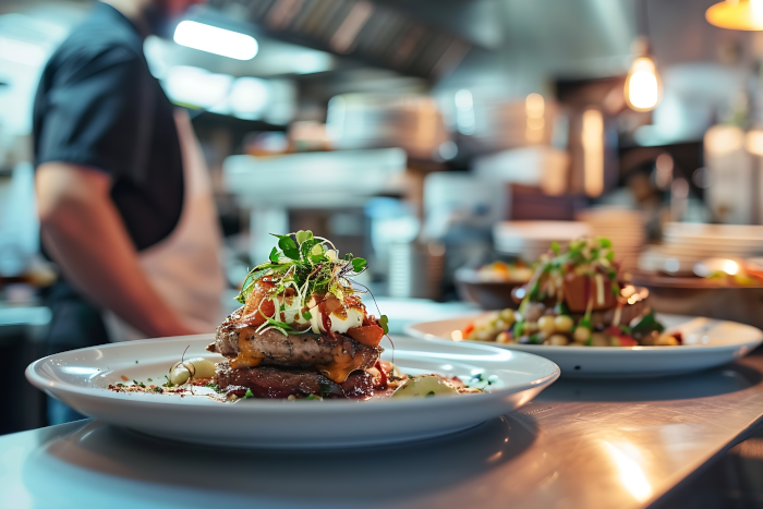 v&yacute;dej j&iacute;dla v restauraci