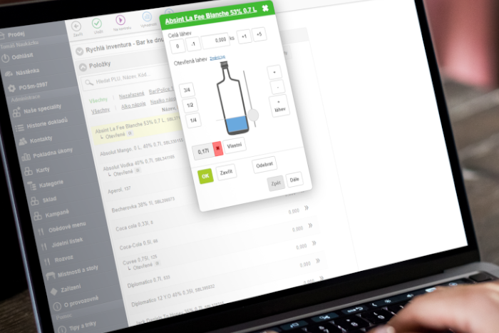 Uk&aacute;zka: V&yacute;pis z rychl&eacute; inventury