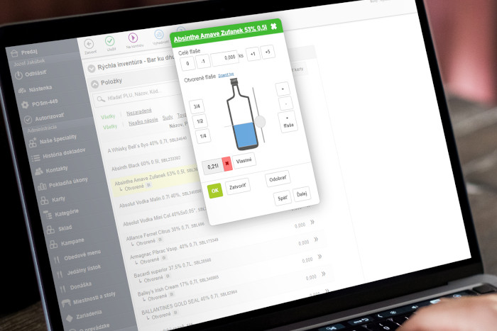 Uk&aacute;žka v&yacute;pisu z r&yacute;chlej invent&uacute;ry