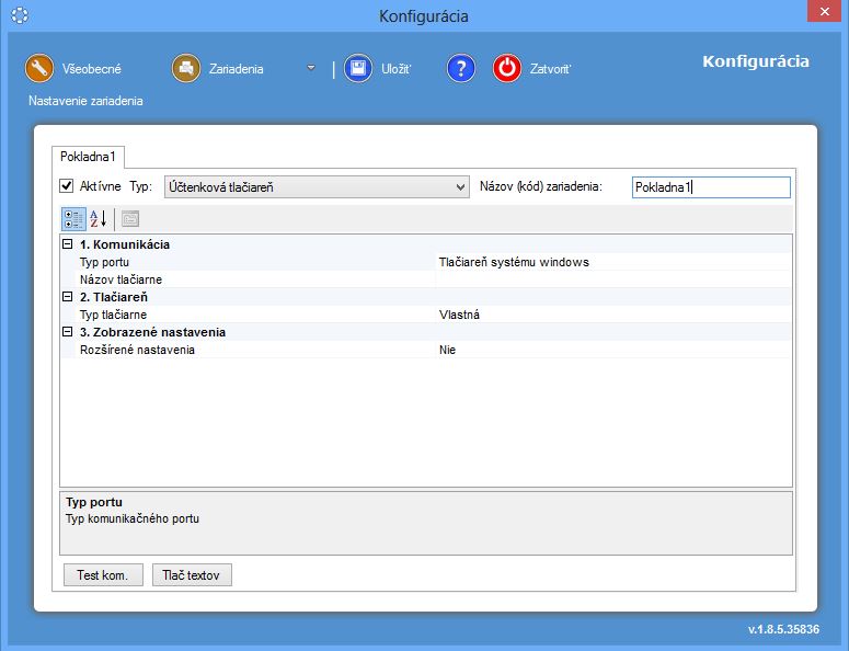 Nastaven&iacute; &Uacute;čtenkov&eacute; tisk&aacute;rny v iKelp POS Manaž&eacute;r Server