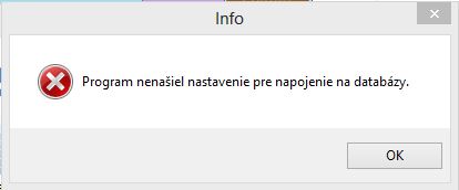 Chybove hlasenie aplikacie iKelp Jedalen
