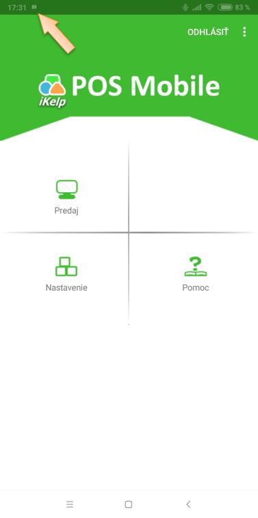 Zobrazenie inform&aacute;cie o spustenej aplik&aacute;cii