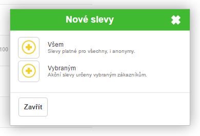 Okno pro v&yacute;běr způsobu přiřazov&aacute;n&iacute; slev ke kontaktům.