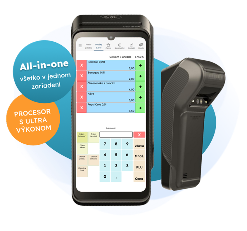 All-in-one mobile pokladňa v termin&aacute;li
