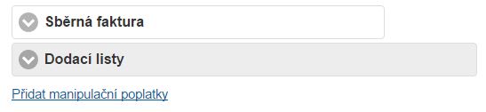 Přid&aacute;n&iacute; manipulačn&iacute;ch poplatků do dokladu