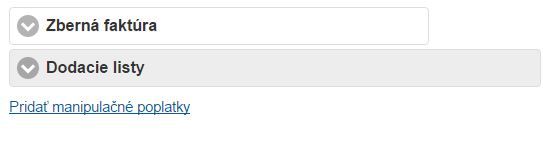 Pridanie manipulačn&yacute;ch poplatkov do dokladu