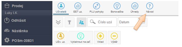 Rychl&aacute; pomoc - odkaz pro danou č&aacute;st aplikace