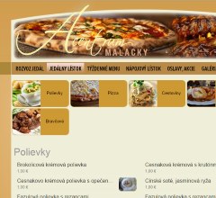 Uk&aacute;žka jed&aacute;lneho l&iacute;stka na webstr&aacute;nke