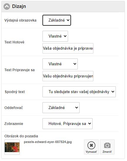 Nastavenia v&yacute;dajn&eacute;ho displeja