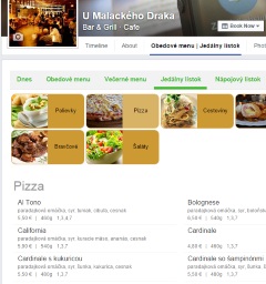 Jed&aacute;lny l&iacute;stok na Facebooku