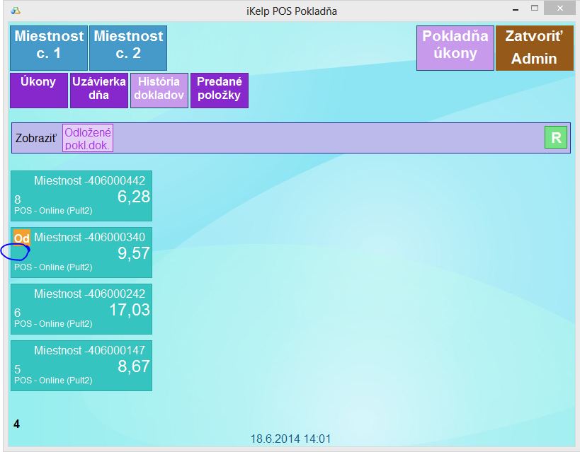 Zobrazenie hist&oacute;rie dokladov na POS Pokladni