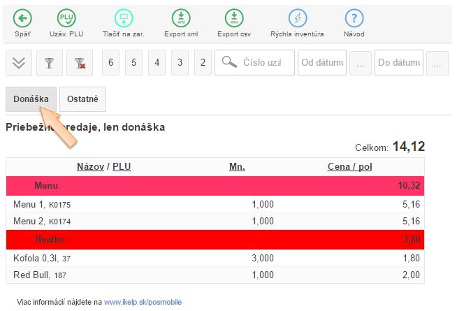 PLU Pohyby v miestnosti Don&aacute;&scaron;ka