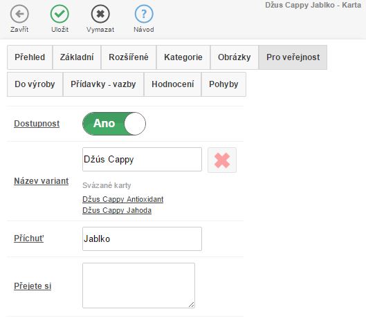 Prov&aacute;z&aacute;n&iacute; karet variantn&iacute;m n&aacute;zvem.