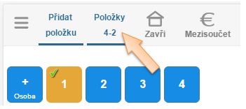 Zobrazen&iacute; položek dokladu