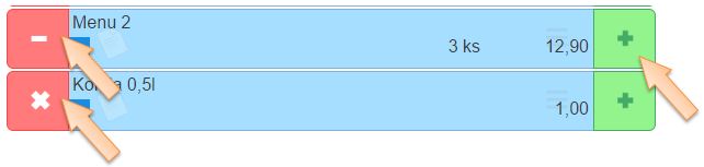 &Uacute;prava množstva na položk&aacute;ch dokladu