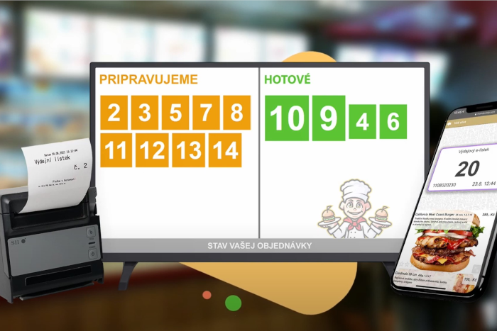 z&aacute;kazn&iacute;cky displej s prehľadom objedn&aacute;vok