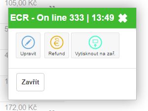 &Uacute;prava hotovostn&iacute;ho dokladu v seznamu dokladů