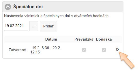 Zoznam &scaron;peci&aacute;lnych dn&iacute;